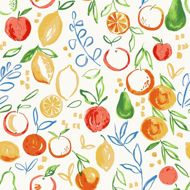 Amanda Hvit – voksduk med frukt