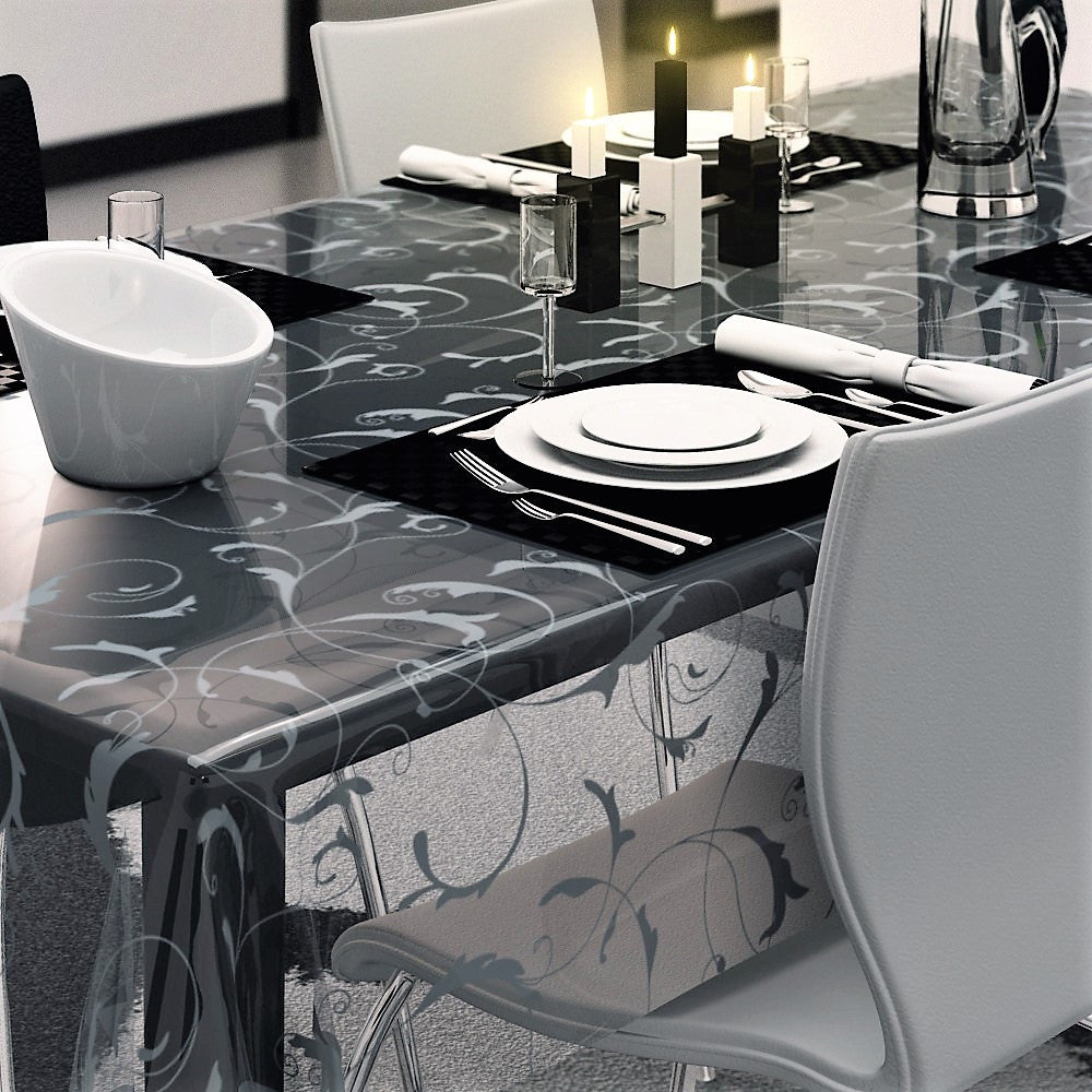 Amber, klar plast gjennomsiktig voksduk med ranke