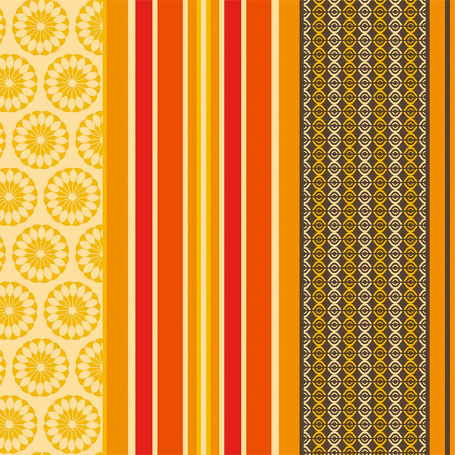 Amelle Gul, voksduk med klassiske franske striper