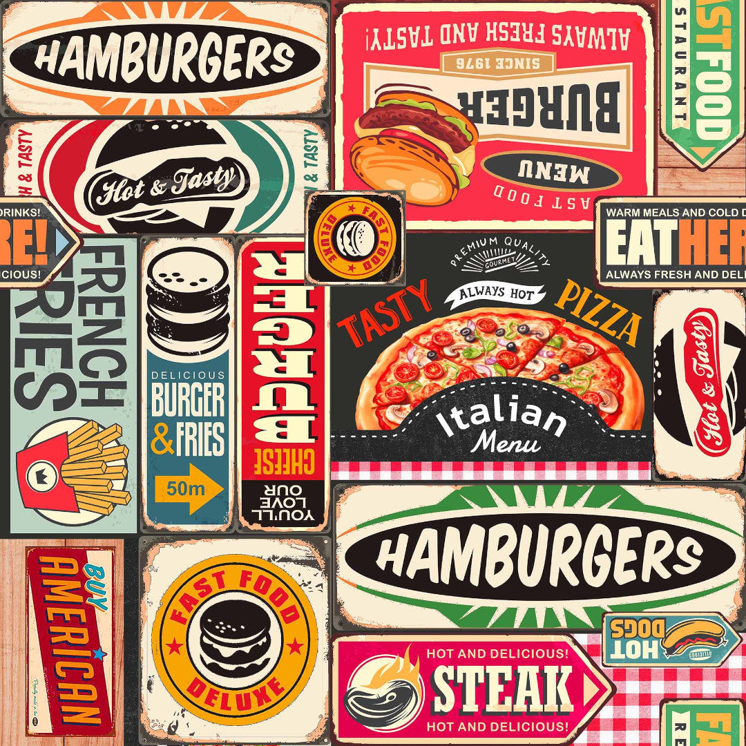 Americano – Voksduk med retro diner-vibber