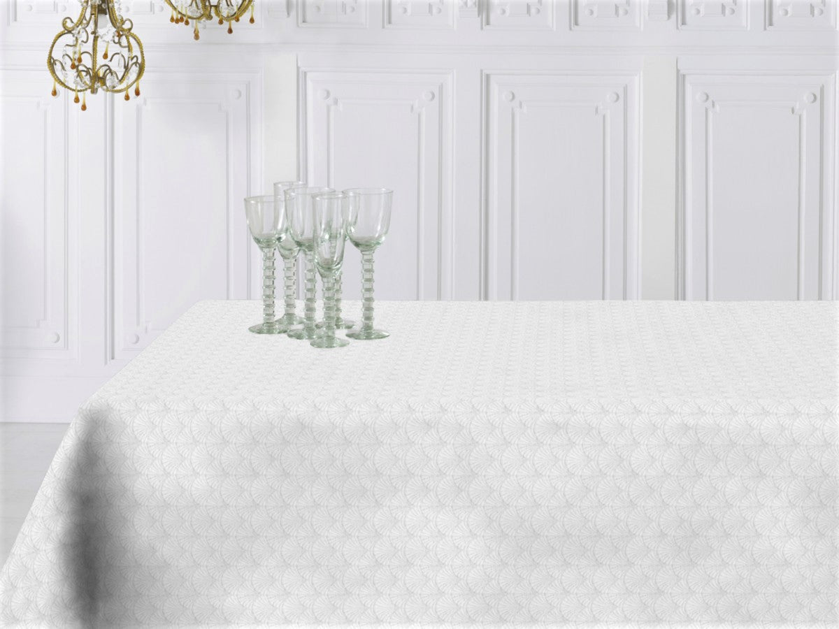 Amigoni Blanco - Jacquardvevd akrylduk, 160 cm