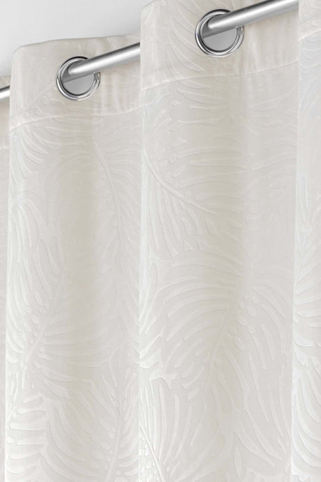 Analia preget velur Natural – Mørkleggingsgardin 140 x 240 cm nærbilde