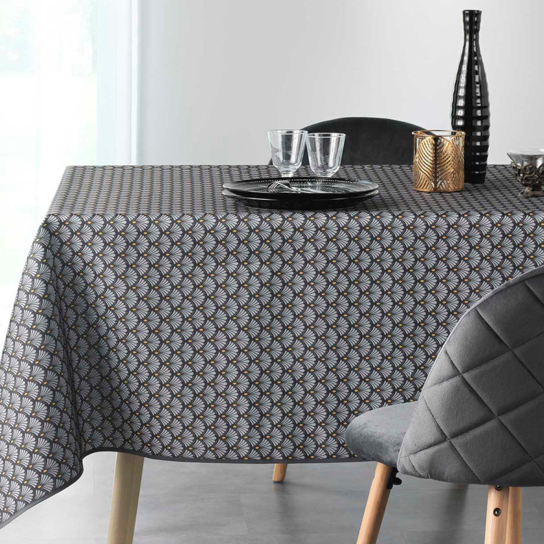Artchic Antrasitt 150 x 240 cm rektangulær bordduk med flekkavvisende behandling