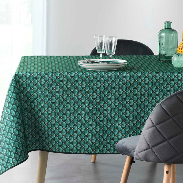 Artchic Green 150 x 240 cm, rektangulær bordduk med flekkavvisende behandling