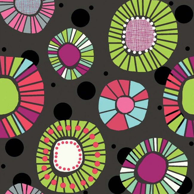 Akrylduk – Artifice antrasitt, 155 cm bred