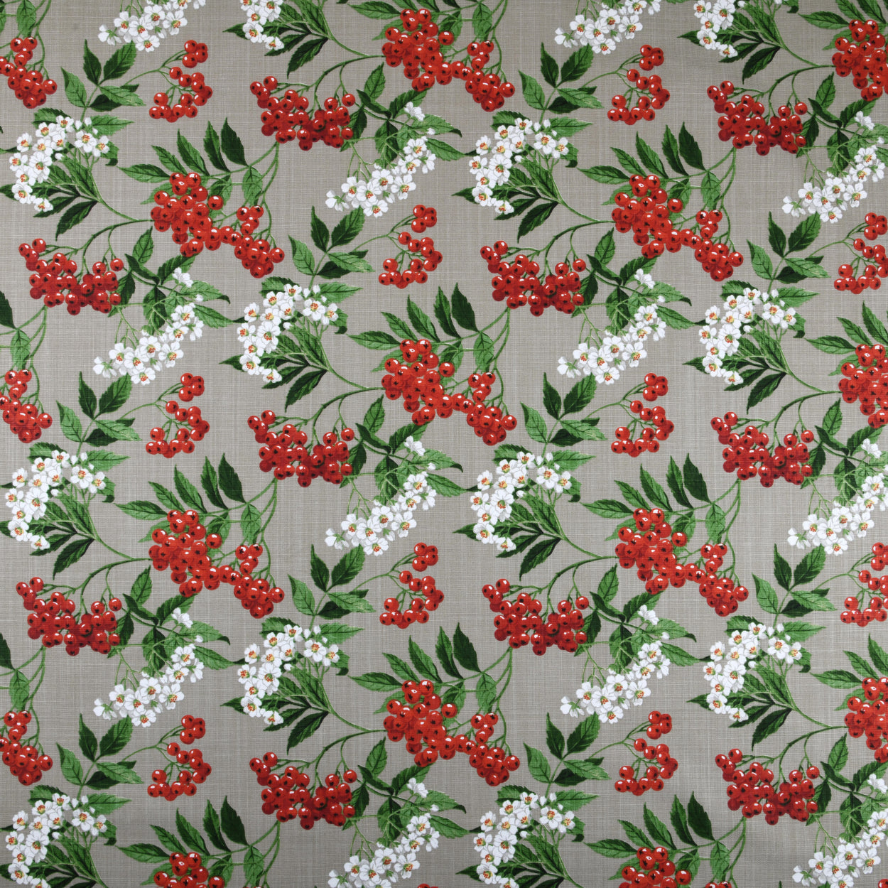 Baies - Akrylduk med bær og blomster 155 cm bred