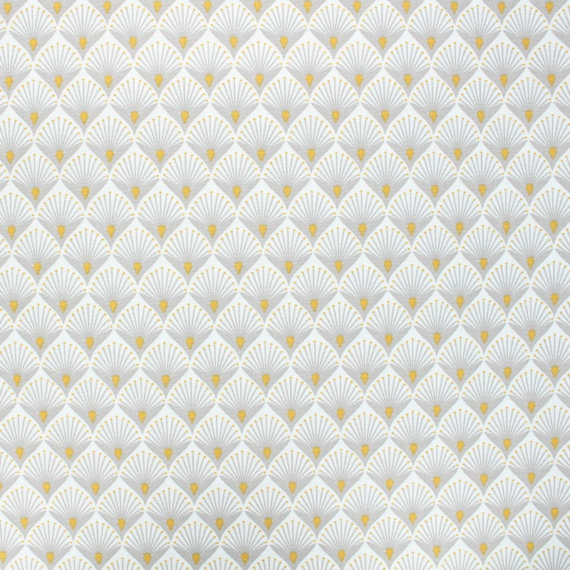 Baker Naturel - Akrylduk med flott grafisk motiv, 155 cm bred