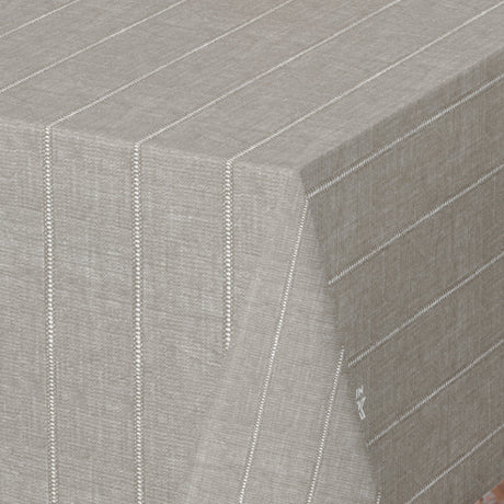 Balance Seal - 160 cm bred voksduk, stripet, grålig nyanse