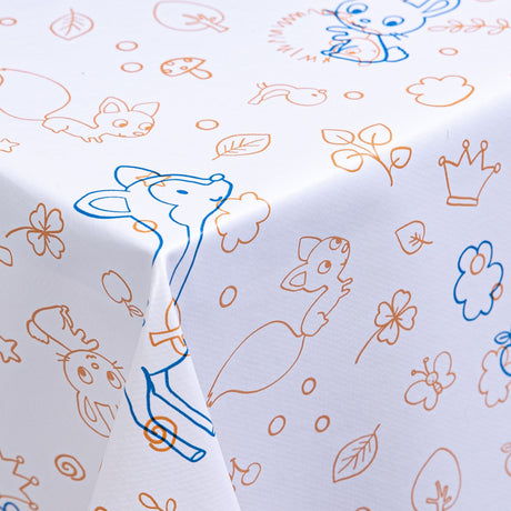 Bambiland – en søt barnevoksduk med glatt overflate