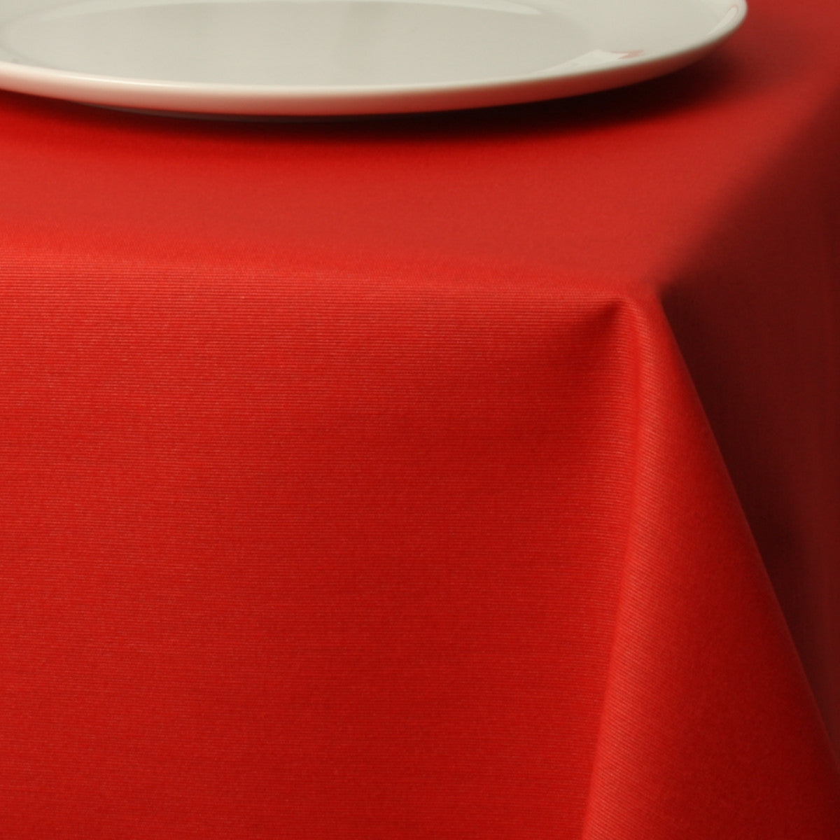 Basic ensfarget akrylduk - Rød