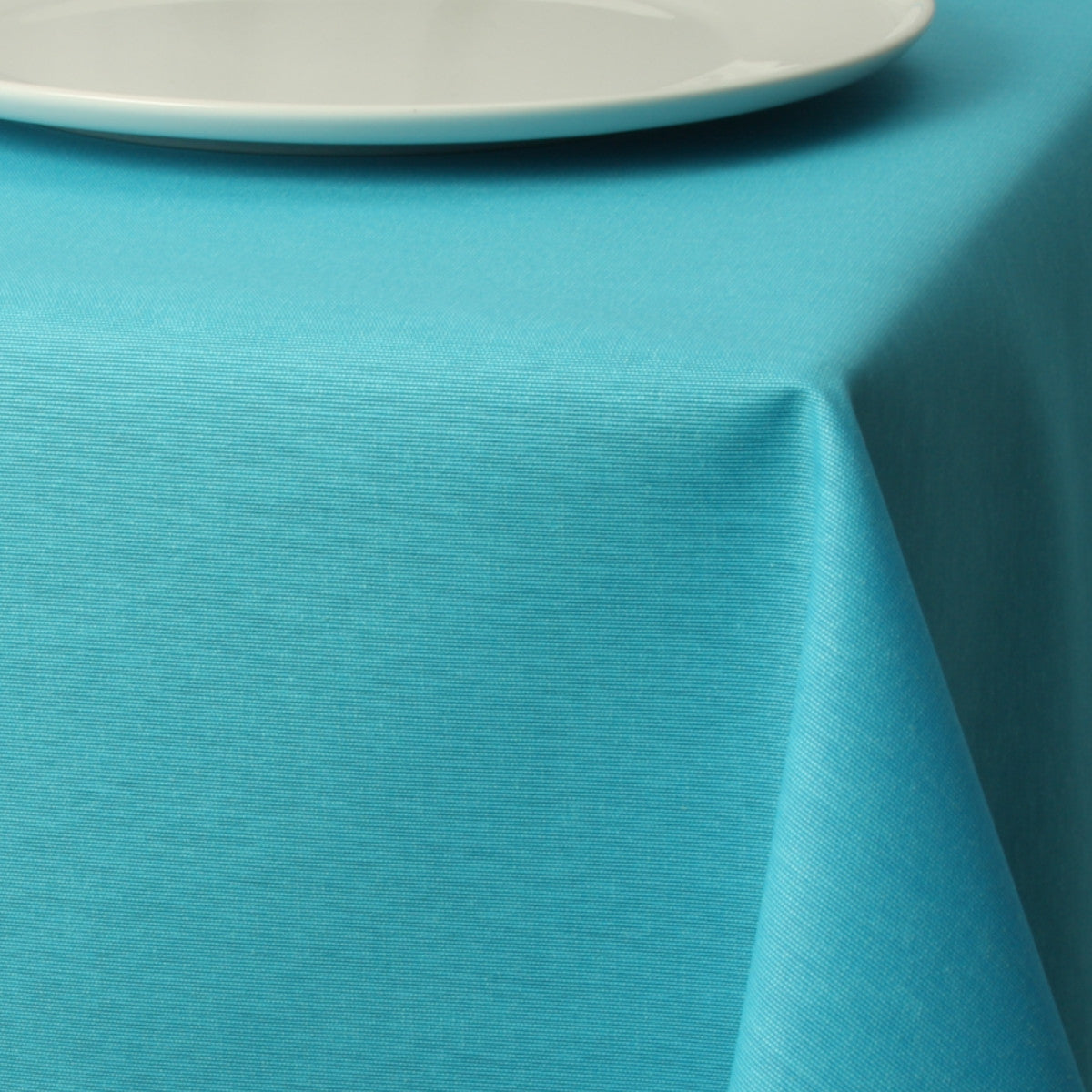 Basic ensfarget akrylduk - Turkis