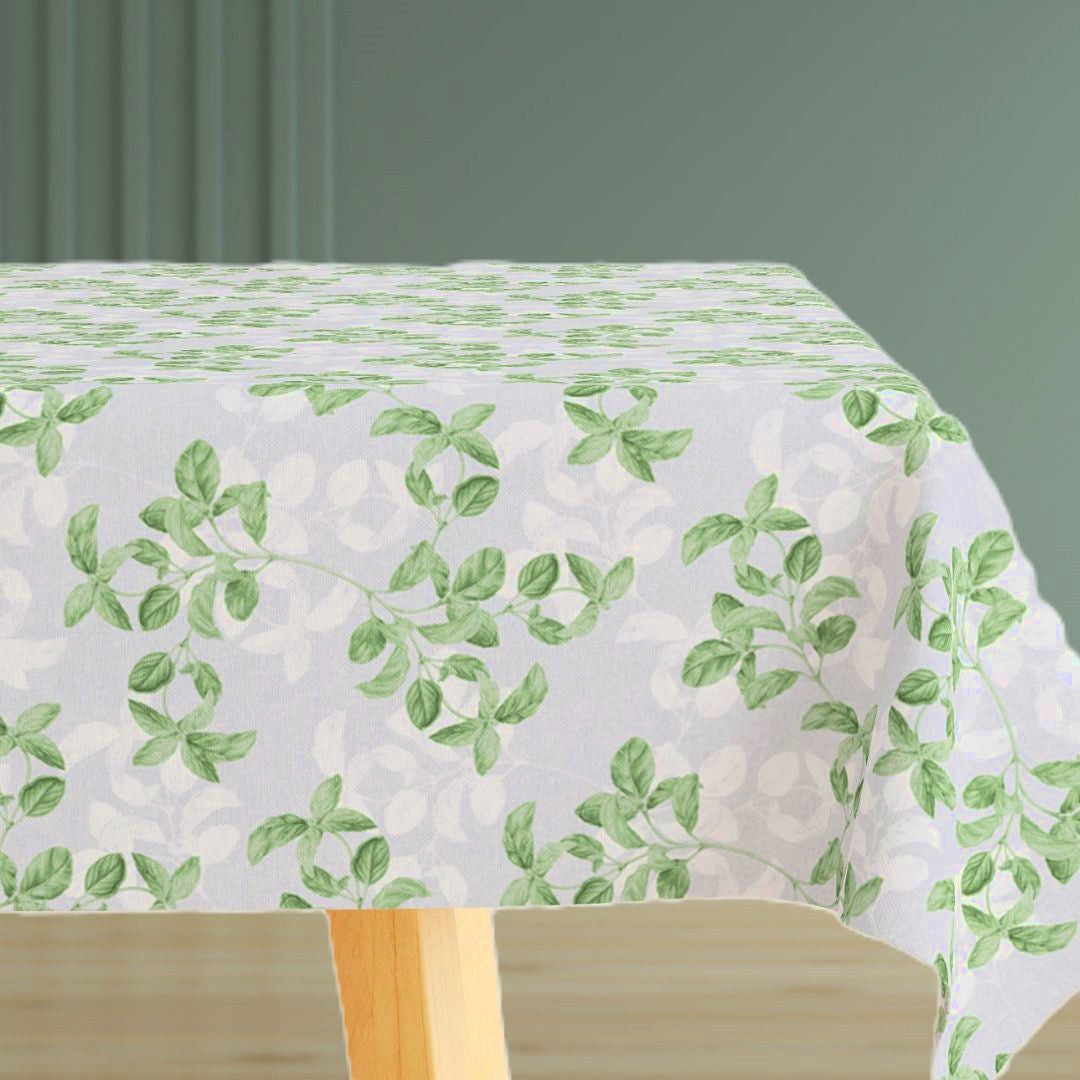 Basilikum grå akrylduk med linlook