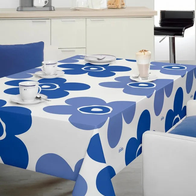 Lola voksduk - Big Flower Heavenly Blue