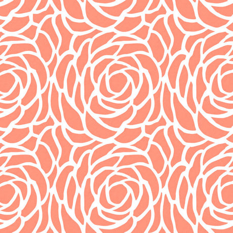 Bloom Canteloupe - voksduk med store flotte strekblomster