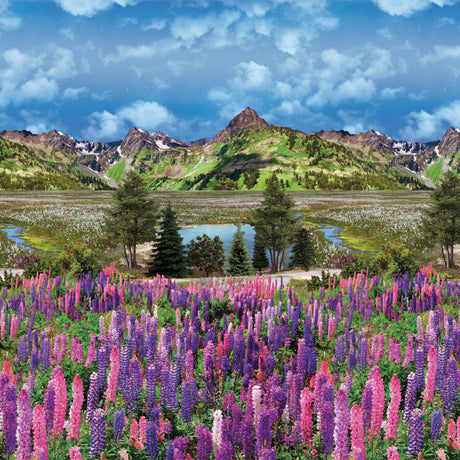 Bjergtinderne – voksduk med vakkert fjellandskap