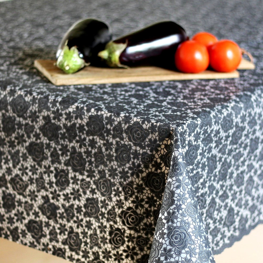 Blondeduk liten rose, sort