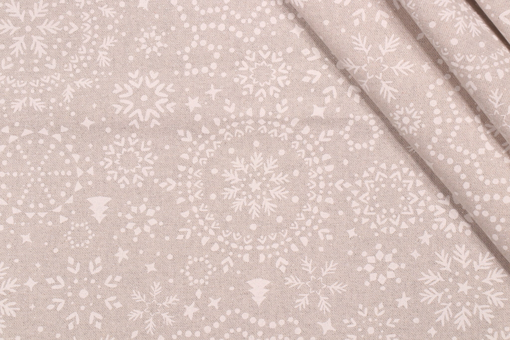 Bredle Grå og hvit - Vakker juleakrylduk med lurex 150 cm bred