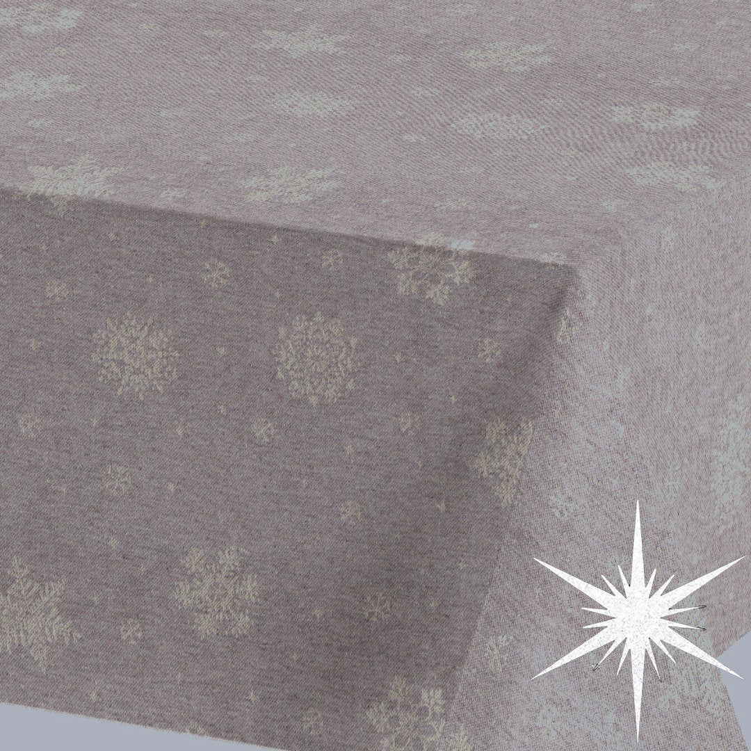 Brina Nature Gold – Jule-akrylduk med iskrystaller