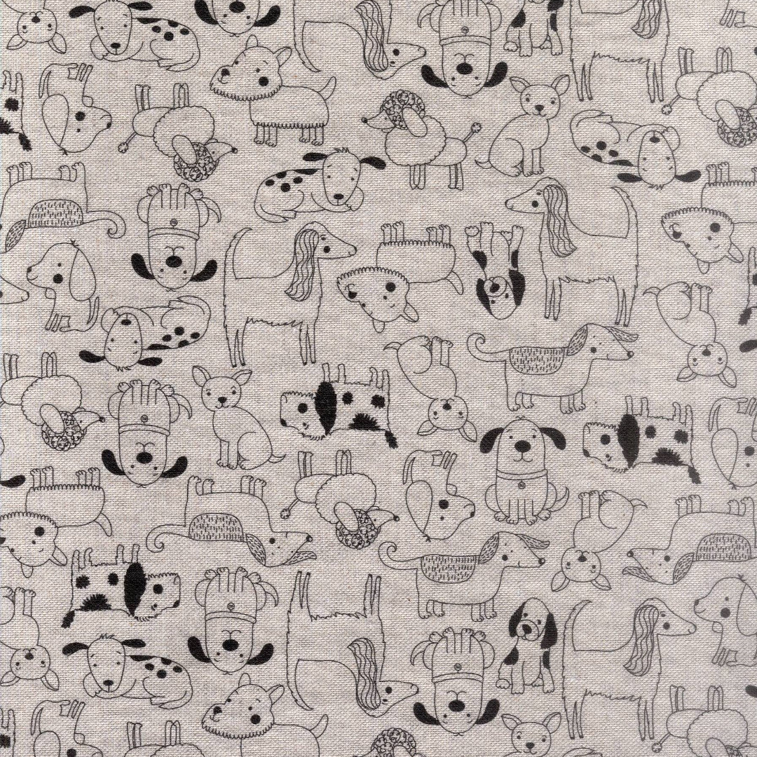 Cani Divertenti e Carini – Akrylduk med søte og morsomme hunder nærbilde