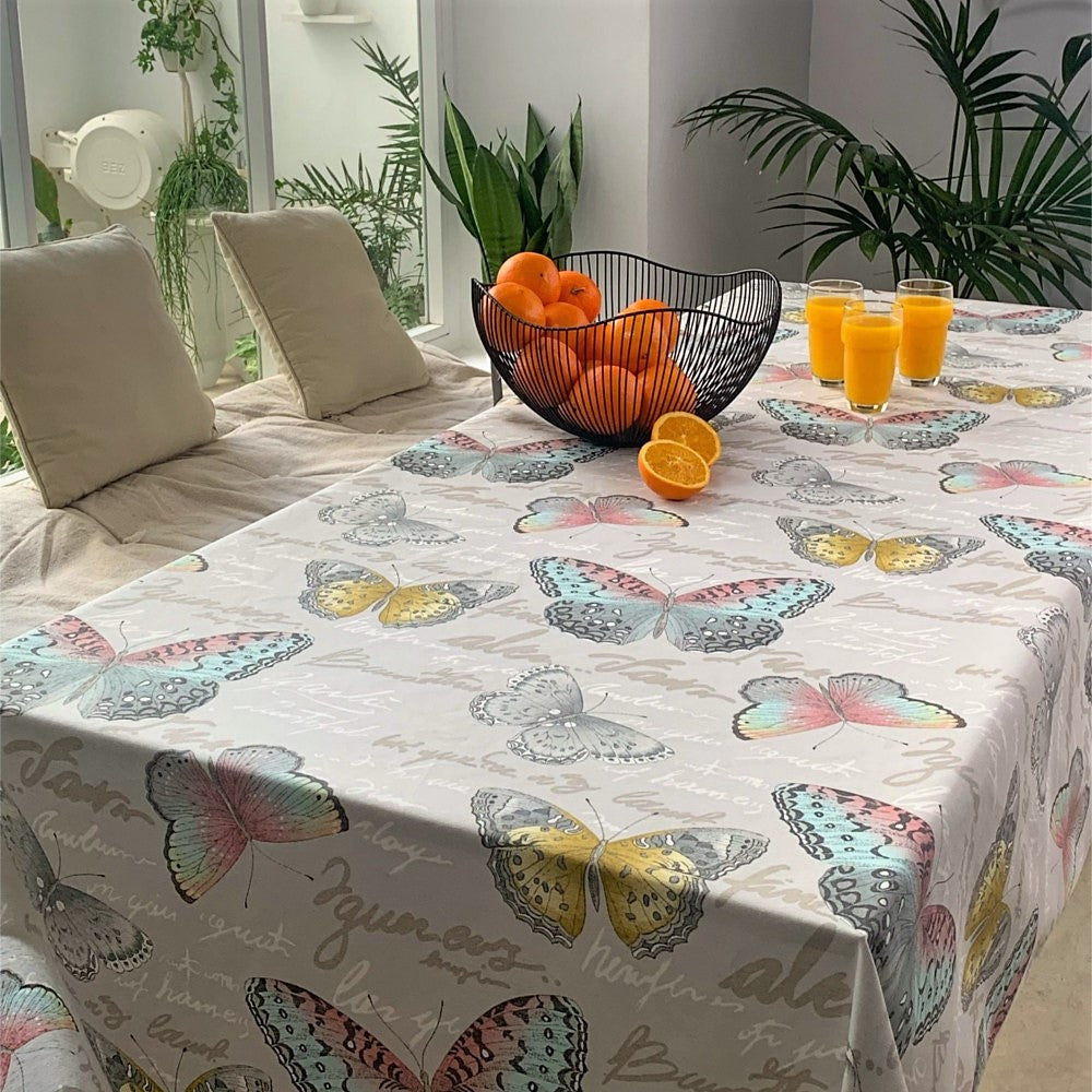 Cezanne – Vakker akrylduk med sommerfugler, 140 cm