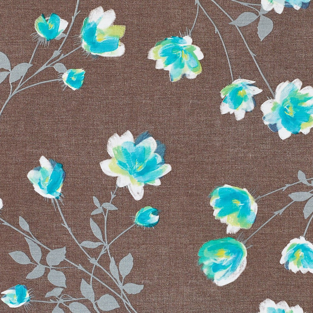 Cheryl Marone, voksduk med erteblomster i blått