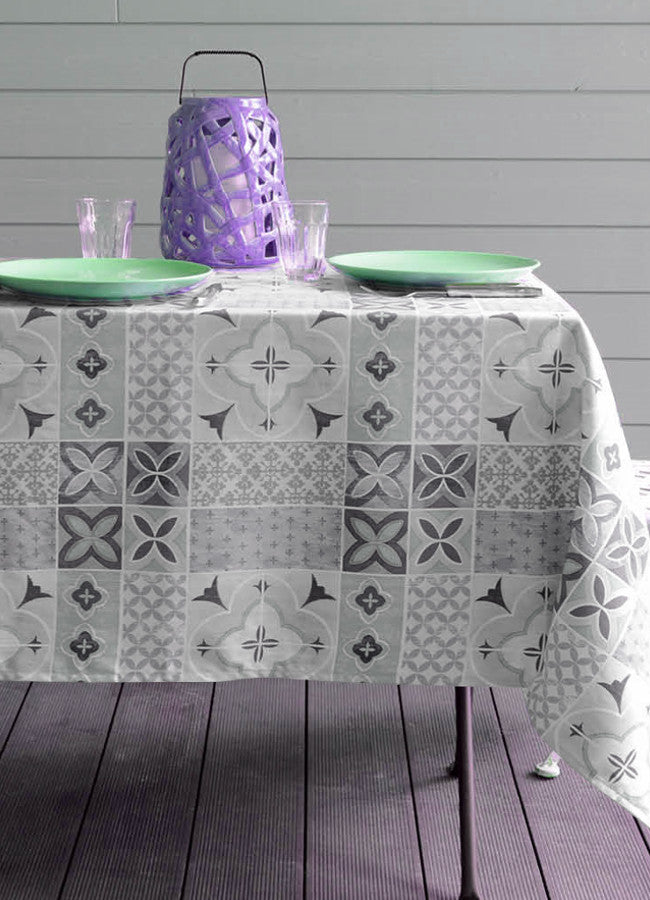 Ciment Lin natur, Laura Lancelle akrylduk, 155 cm bred