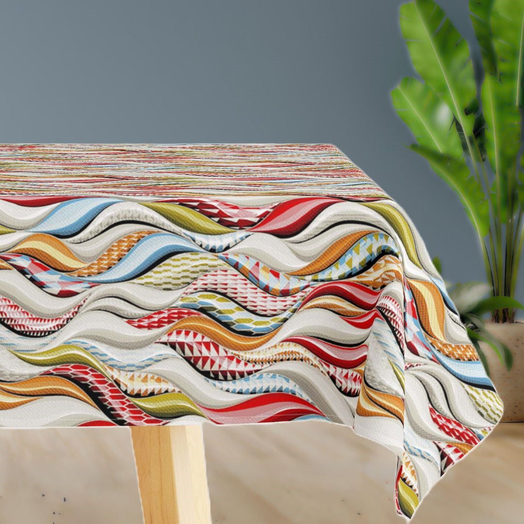 Fargerike Bølger - Akrylduk med fargerikt bølgemønster