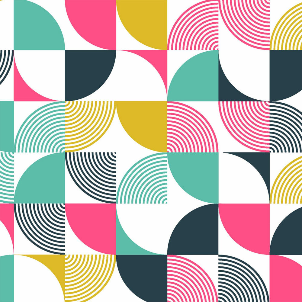 Colormix Retro - Voksduk med flott retromønster i friske farger