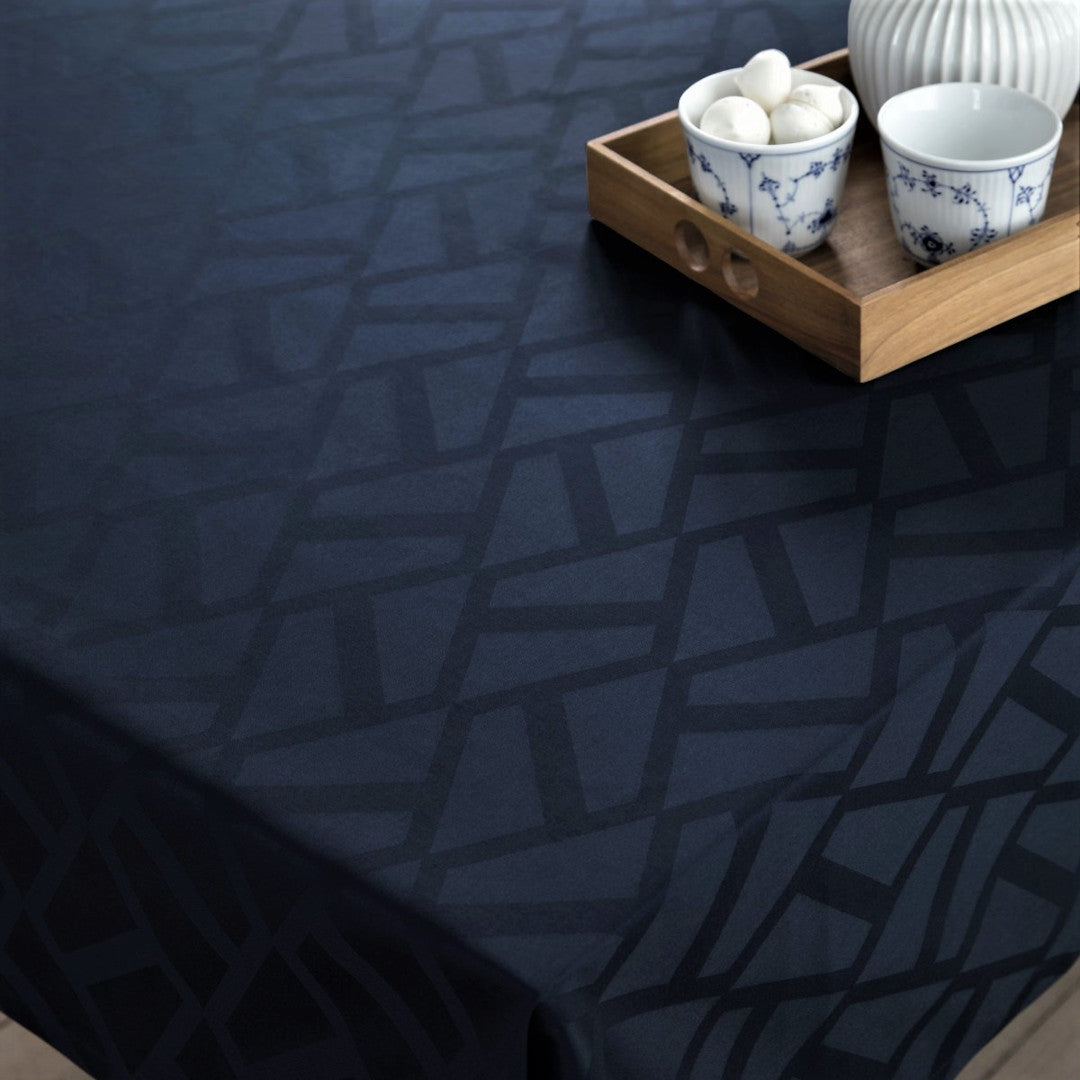 Compliments damaskduk Ice, blå - 160 x 370 cm