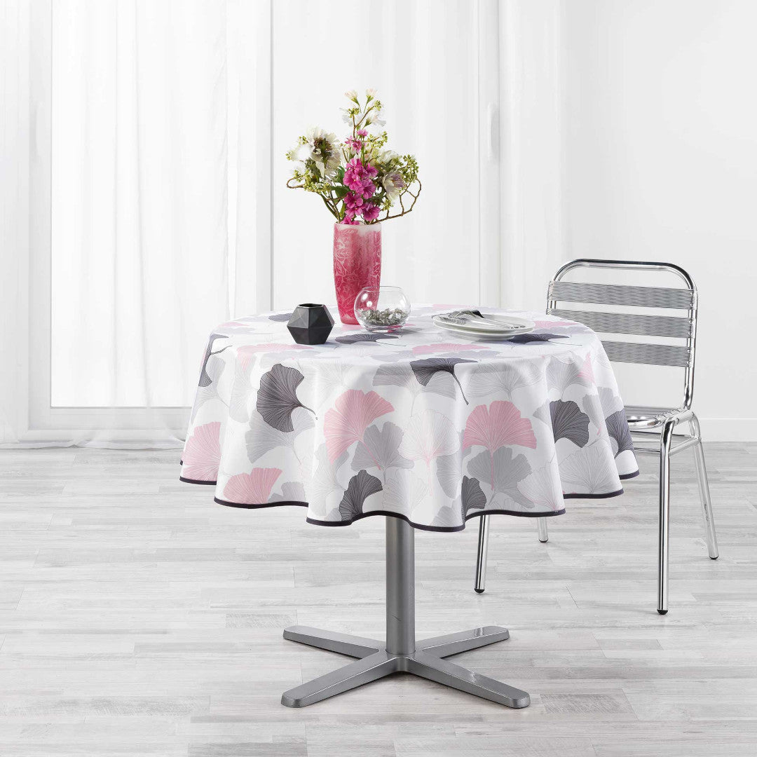 Coquetterie Pink, rund duk med flekkavvisende behandling Ø 180 cm