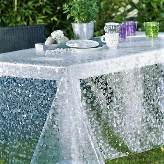 Gennomsiktig voksduk. Cristal Stones