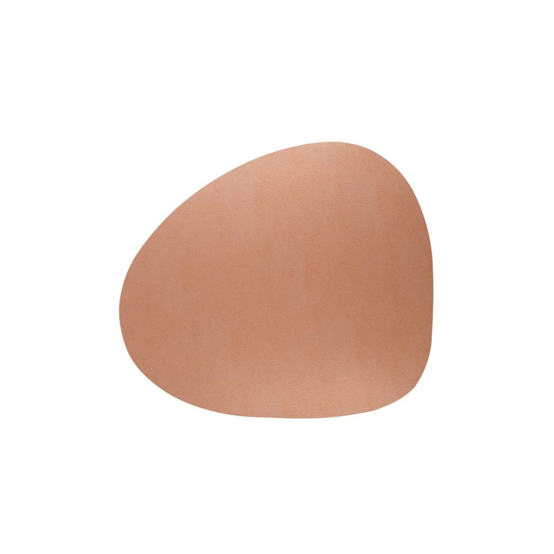 Spisebrikke i resirkulert skinn – Pebble Kobber 46 × 40 cm, modell