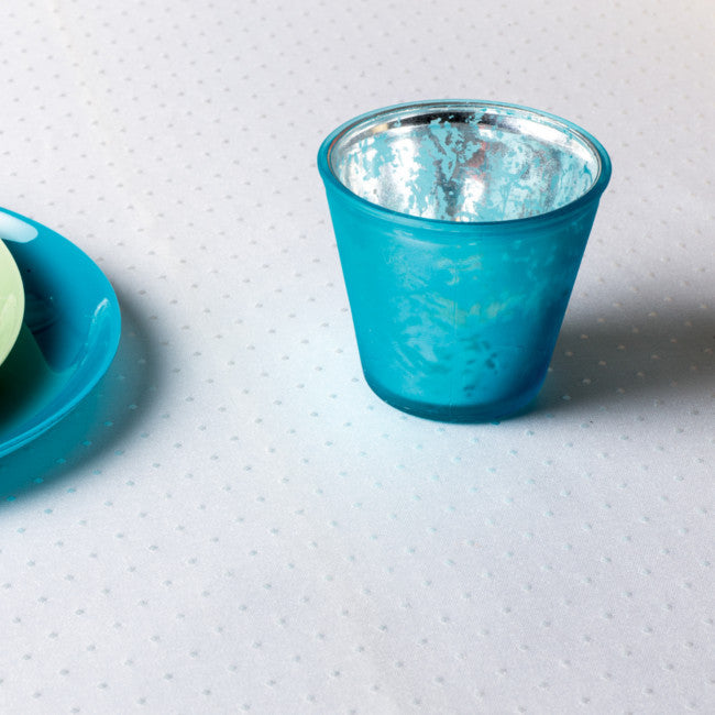 Polarstern Ø 240 cm rund damaskduk 58 % bomull, 42 % polyester hvit