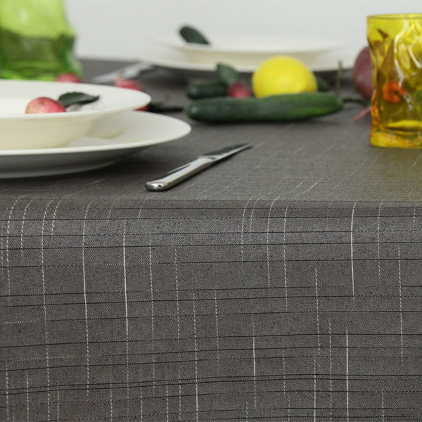 Damero Liso akrylduk i grå, 140 cm bred