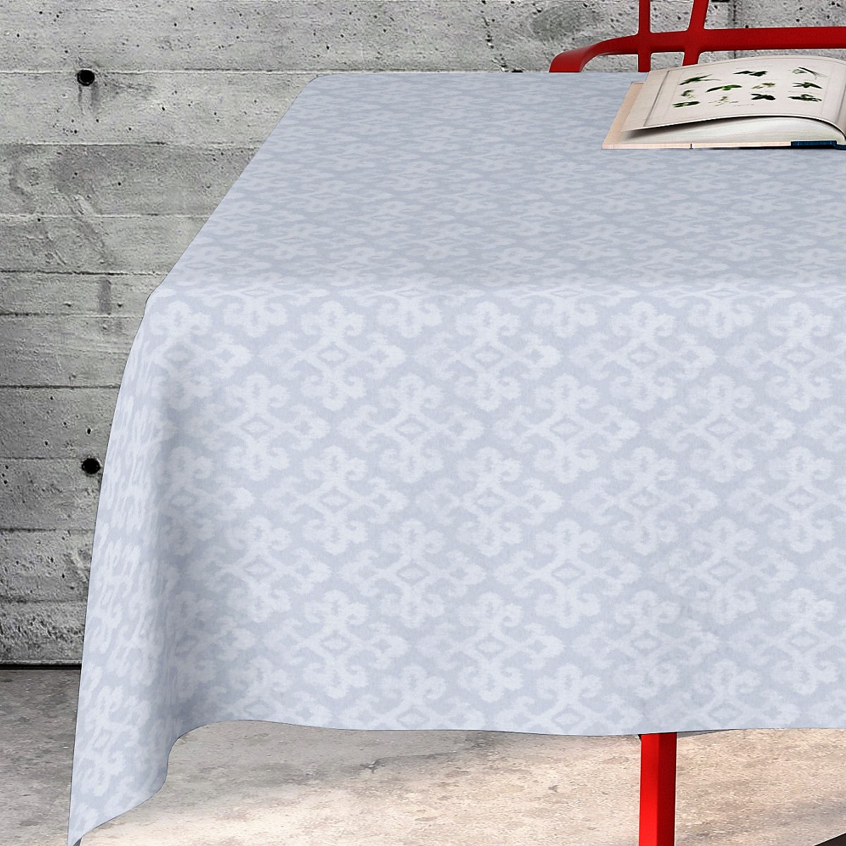 Daumier Blanco – jacquardvevd akrylduk, 160 cm bred