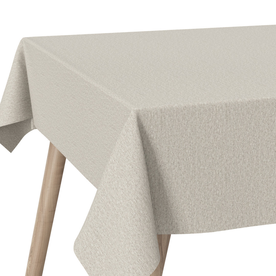 Den Nålestribede Grå/beige – Hjørne av akrylduk i linlook