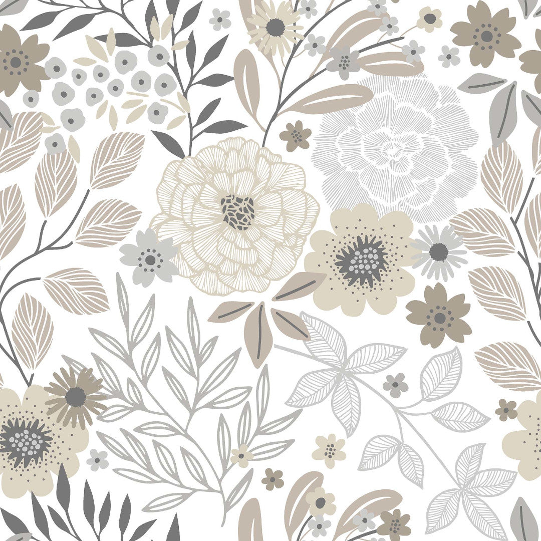 Divine Luxury, Natur - Voksduk med blomster og blader