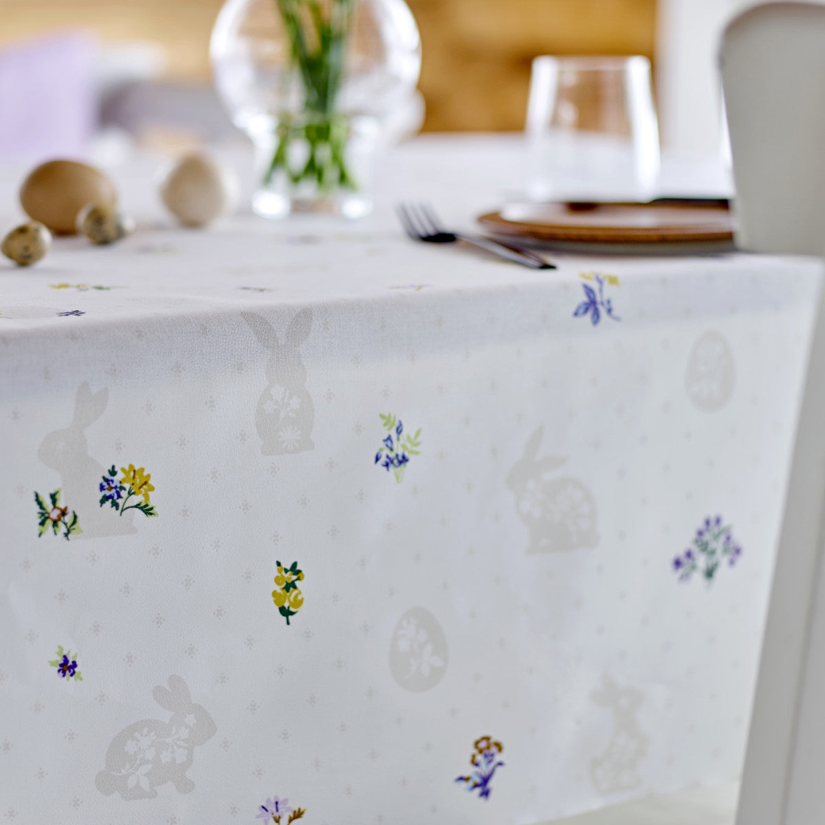 Easter Blossom – Södahl påskeakrylduk i 100 % bomull med antiskli nærbilde