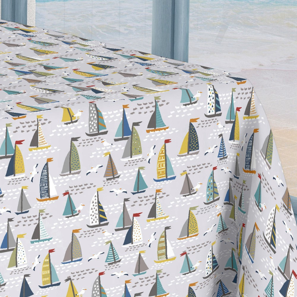 En Tur på Havet - Akrylduk med vind i seilene