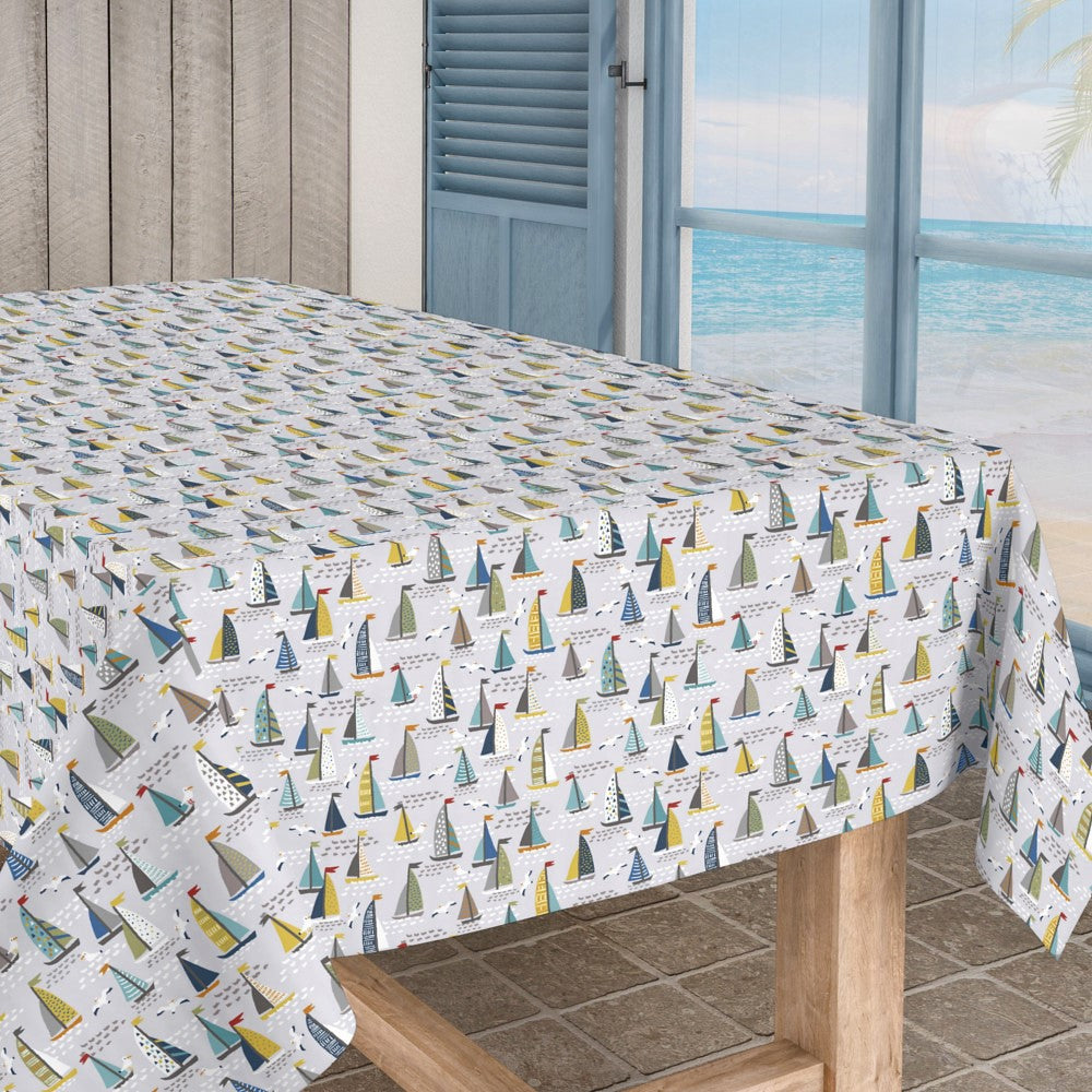 En Tur på Havet - Akrylduk med vind i seilene