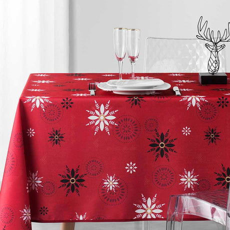 Enchante Red – juleduk med flekkavvisende behandling, 150 x 240 cm