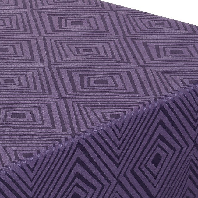 Engholm Diamond Rund Damaskduk - lilla Ø 160