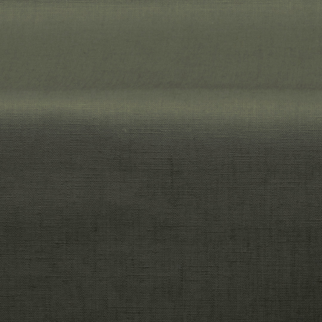 Ensfarget duk i 100% lin coatet med akryl – Mørkegrønn