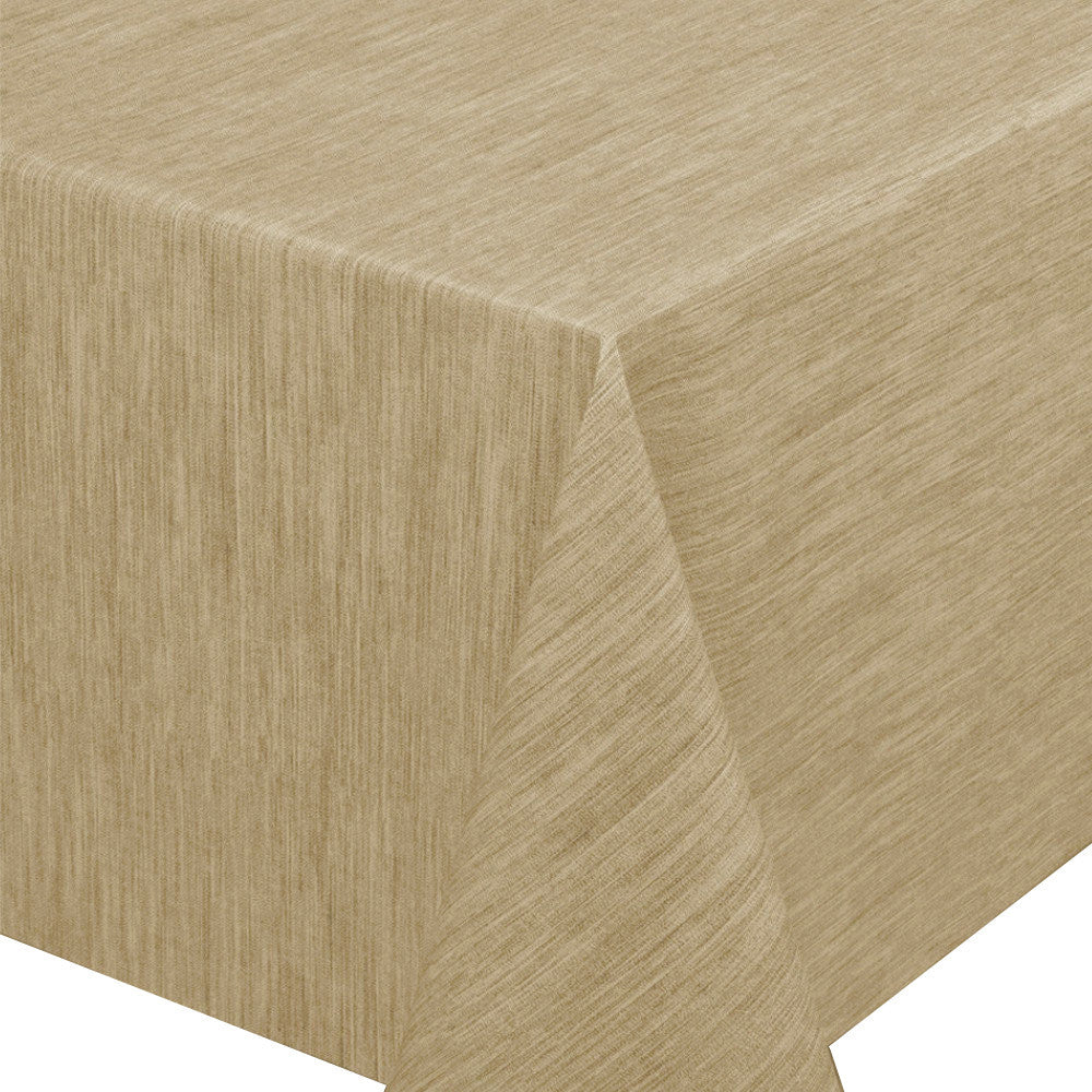 Ensfarget voksduk med preget struktur, 140 cm bred – Beige