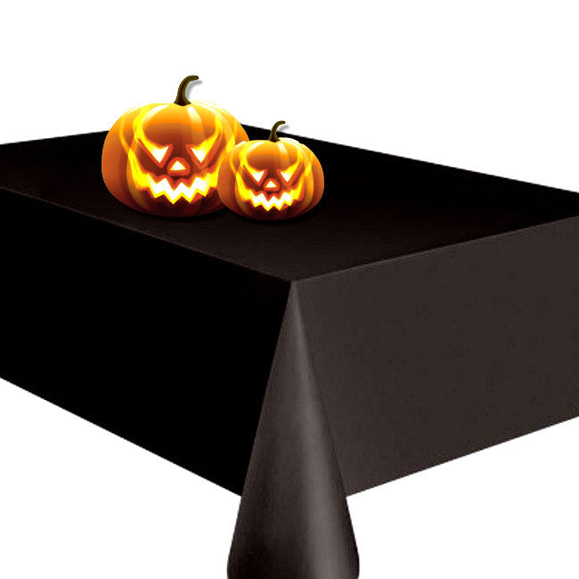 Uni Color – Ensfarget halvblank voksduk, 140 cm bred – Svart