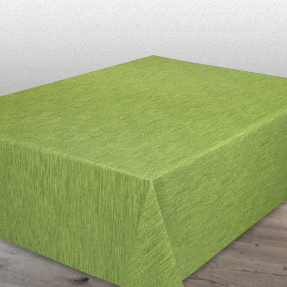 Ensfarget voksduk med preget struktur, 140 cm bred – Grønn