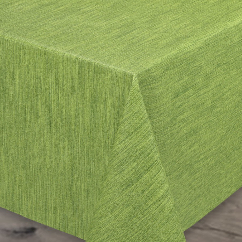 Ensfarget voksduk med preget struktur, 140 cm bred – Grønn