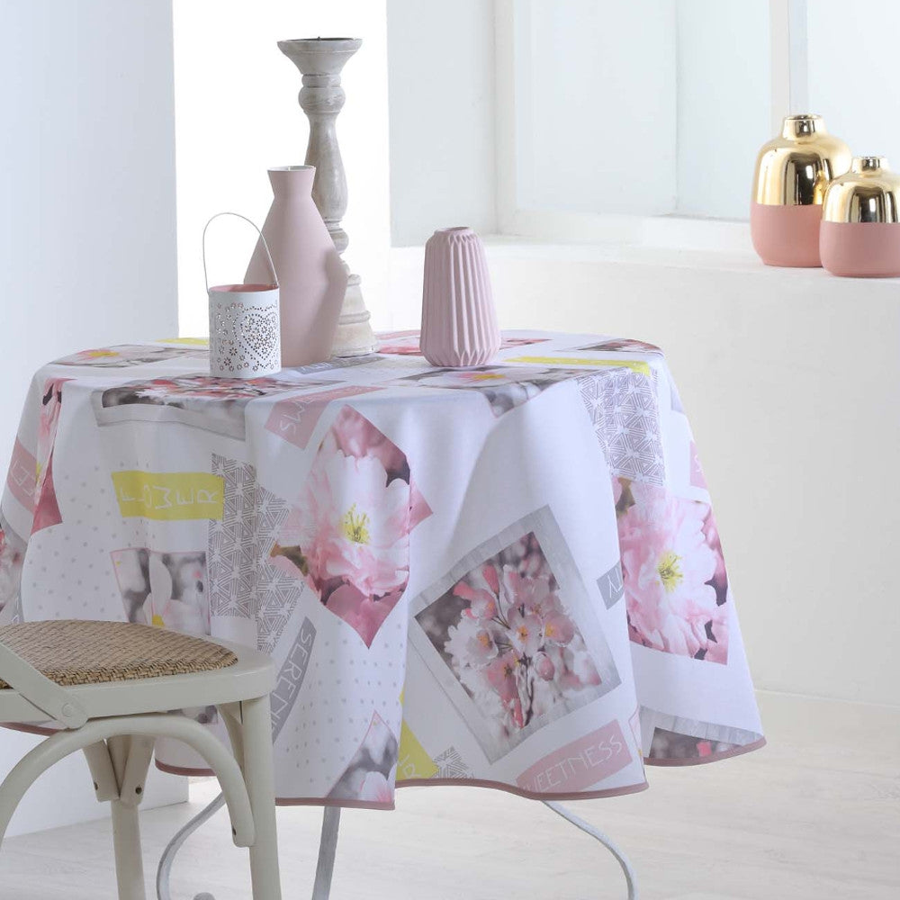 Ephemis Ø 180 cm, rund bordduk med flekkavvisende behandling