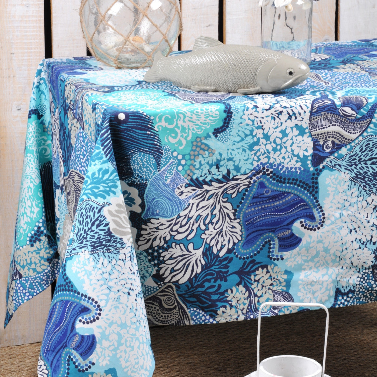 Exofish blå, Laura Lancelle akrylduk