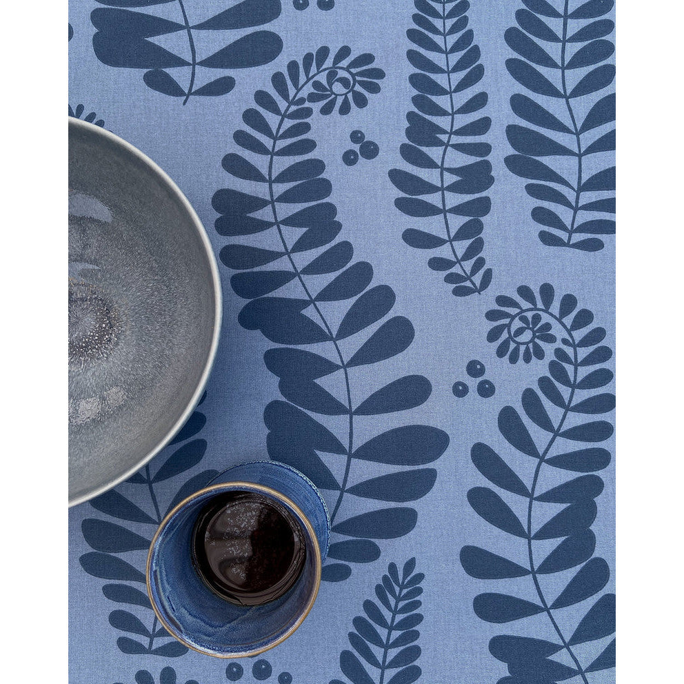 Fern Blue – Notes by Susanne Schjerning – akrylduk med antiskli